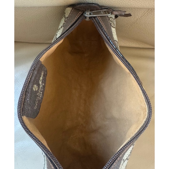Authentic Vintage Gucci Ophidia Web Brown Monogram Canvas Leather Crossbody Bag - Picture 7 of 11